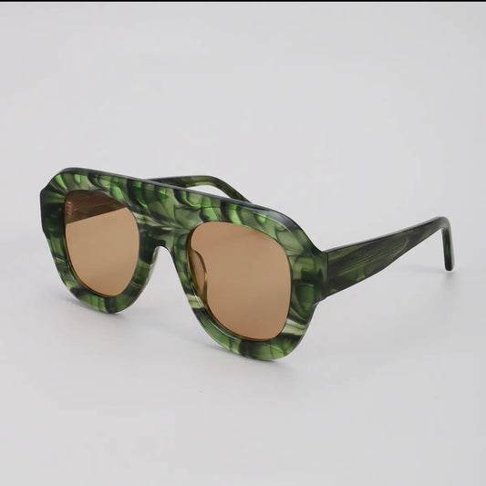 Green glasses