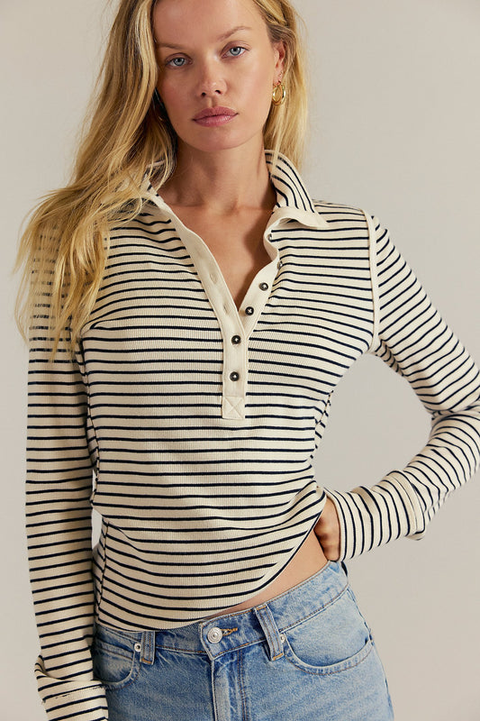 We The Free Lake Stripe Henley